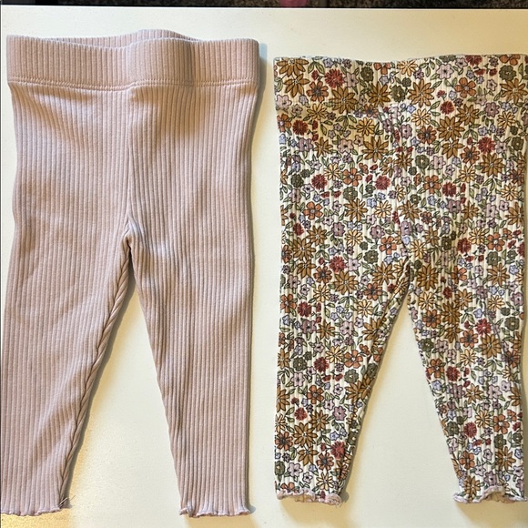 Little Co Other - Ribbed leggings set of 2. Size 9 months.